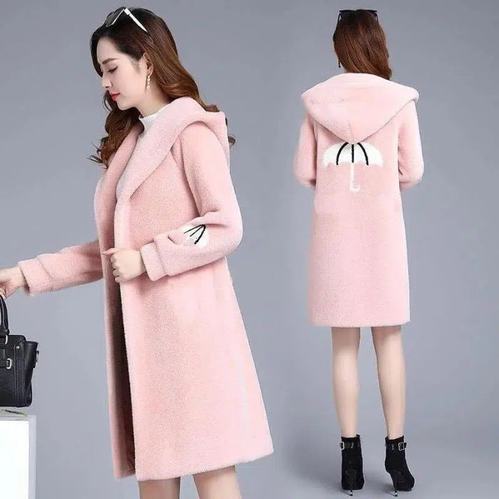 Wool Double-sided Fleece Coat Embroidery Thickening Viral Finds Hub