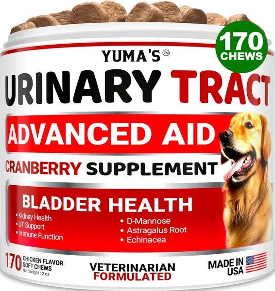 Dog UTI Treatment 170 Treats Cranberry Supplement For Dogs Bladder Control For Dogs Viral Finds Hub