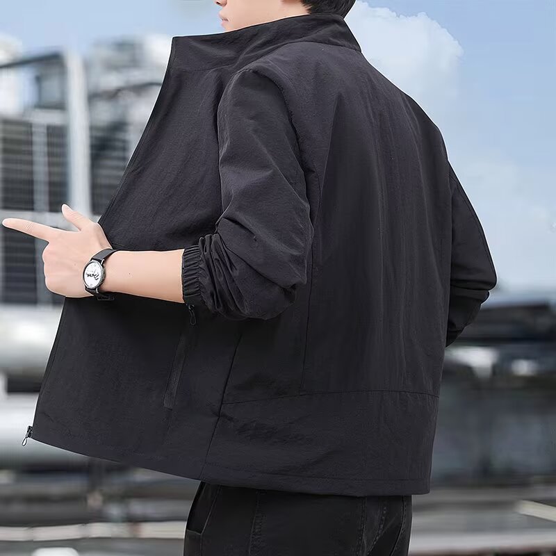 Men's Casual All-Match Loose Stand-Up Collar Jacket Viral Finds Hub