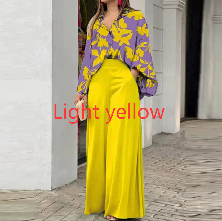 Fashionable Printed Wide-leg Pants Viral Finds Hub