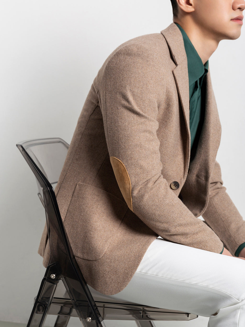 Retro Light Khaki European Style Casual Single Suit Viral Finds Hub