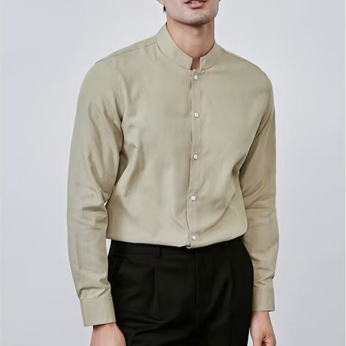 Casual Chinese-style Artistic Long-sleeve Mandarin-collar Shirt Viral Finds Hub