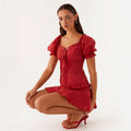 Women's Fashion Woven Ruched Wrap Top Viral Finds Hub