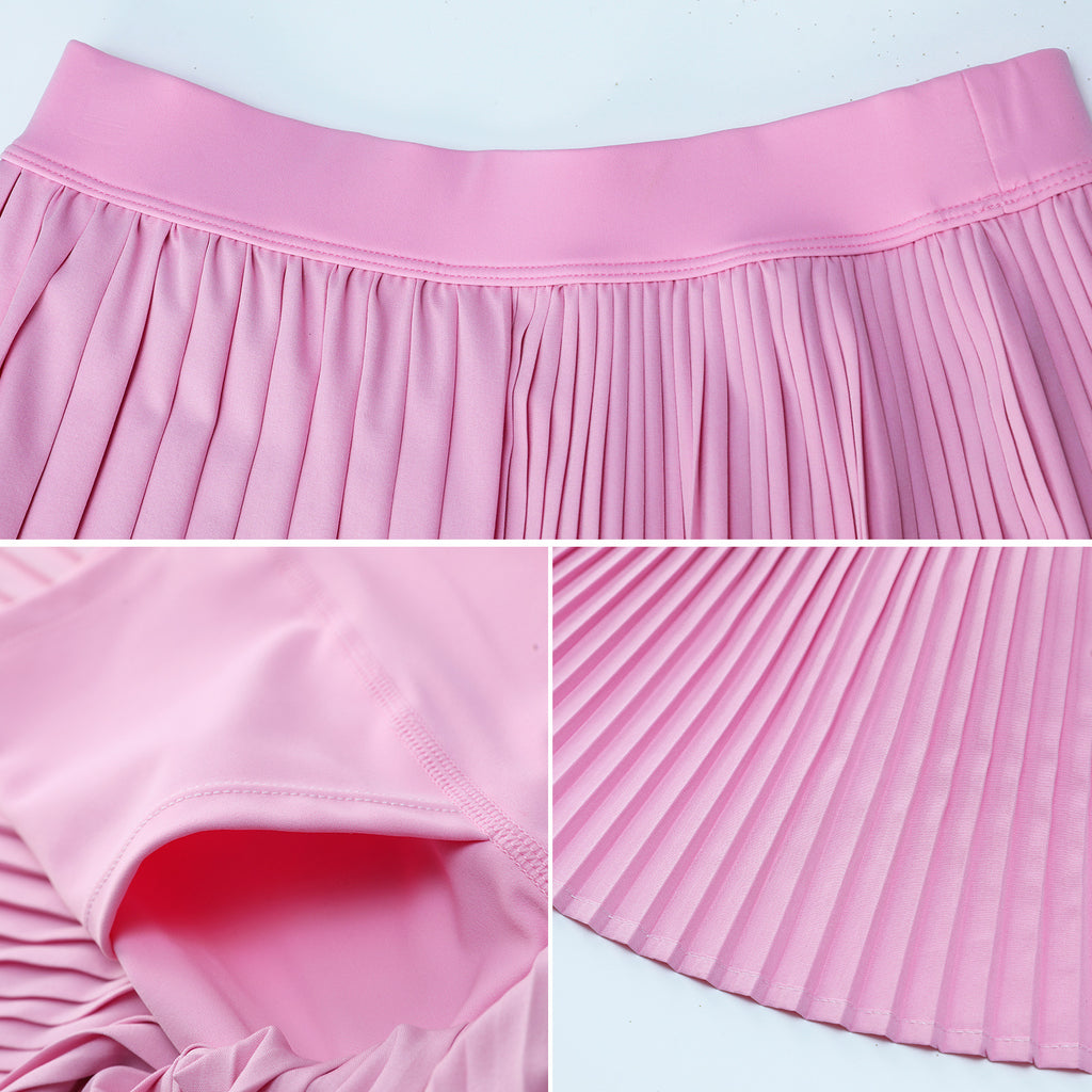 Anti-exposure Tennis Skirt Fitness Stitching Pleated Yoga Skirts Viral Finds Hub