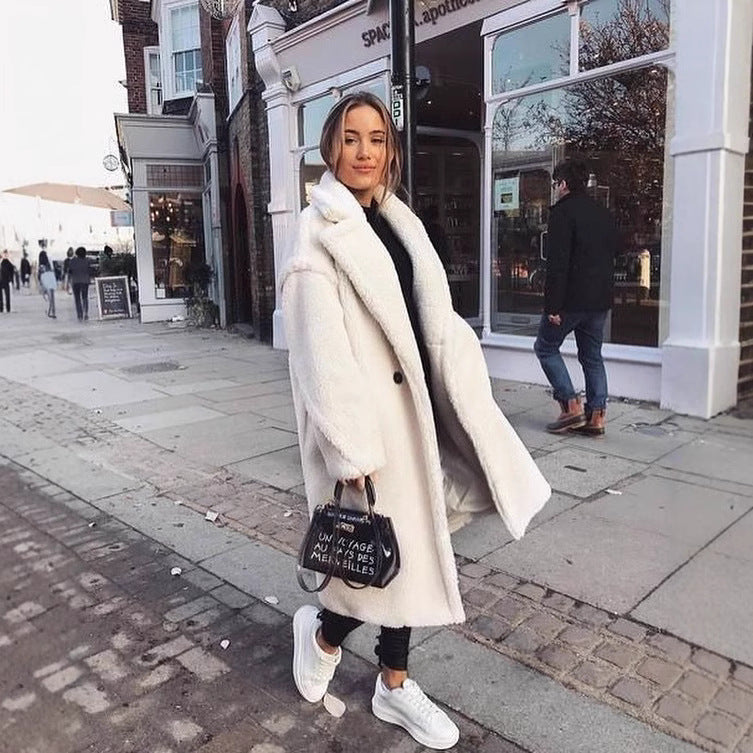 European And American Autumn And Winter Double-sided Lapel Woolen Coat For Women Viral Finds Hub
