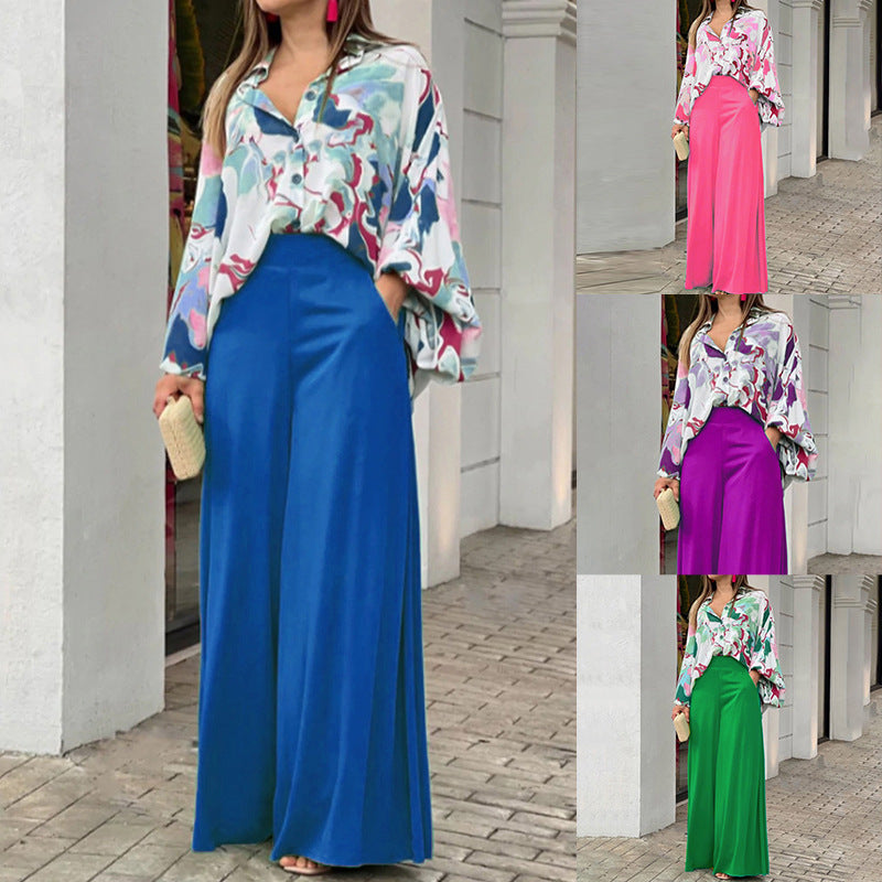 Fashionable Printed Wide-leg Pants Viral Finds Hub