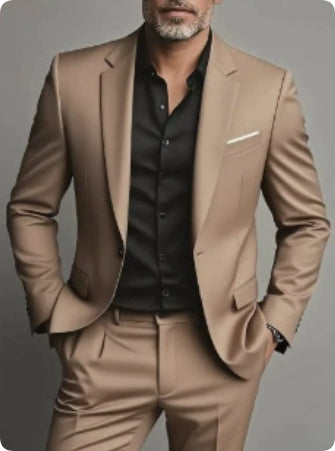 Men's Business-Casual Two-Piece Suit Set Viral Finds Hub