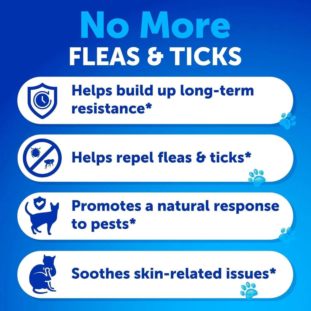 Flea Treatment For Cats Natural Flea And Tick Prevention Supplement For Cats Kittens Chewable Daily Oral Pills With Vitamins 135 Soft Chews Skin & Coat Dental Treats Digestion CANNOT Be Sold On Amazon Viral Finds Hub
