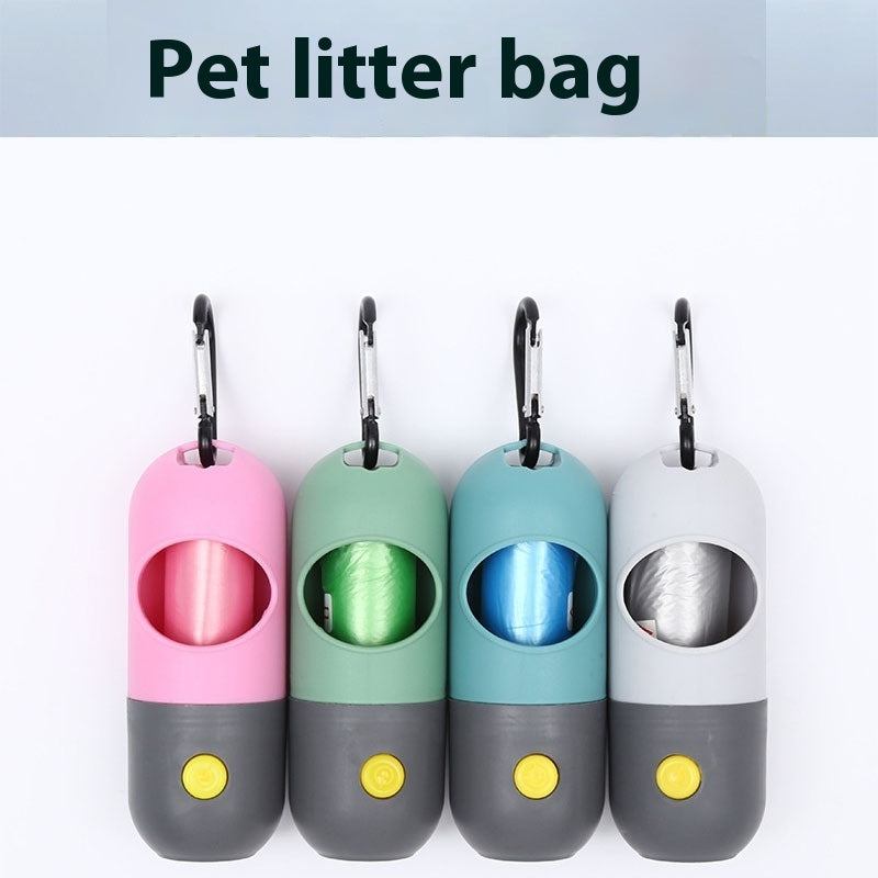 Led Light Pet Waste Bag Dispenser For Dogs Cats Dog Poop Scooper Bags Waste Bags Holder Dispensers Pet Clean Accessories Viral Finds Hub