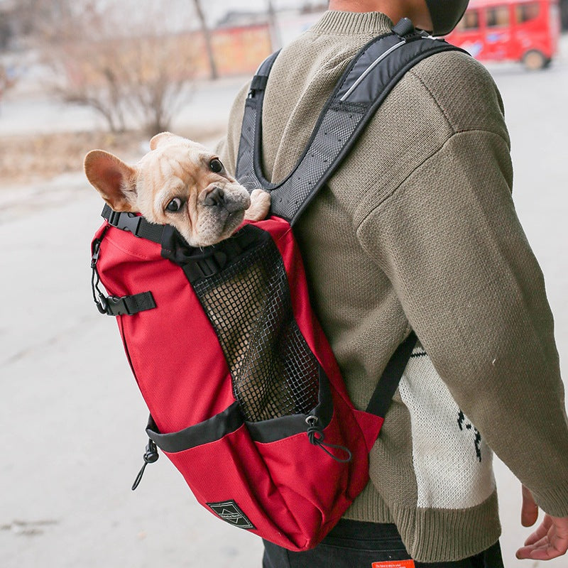 Pet Dog Carrier Bag Carrier For Dogs Backpack Out Double Shoulder Portable Travel Backpack Outdoor Dog Carrier Bag Travel Viral Finds Hub