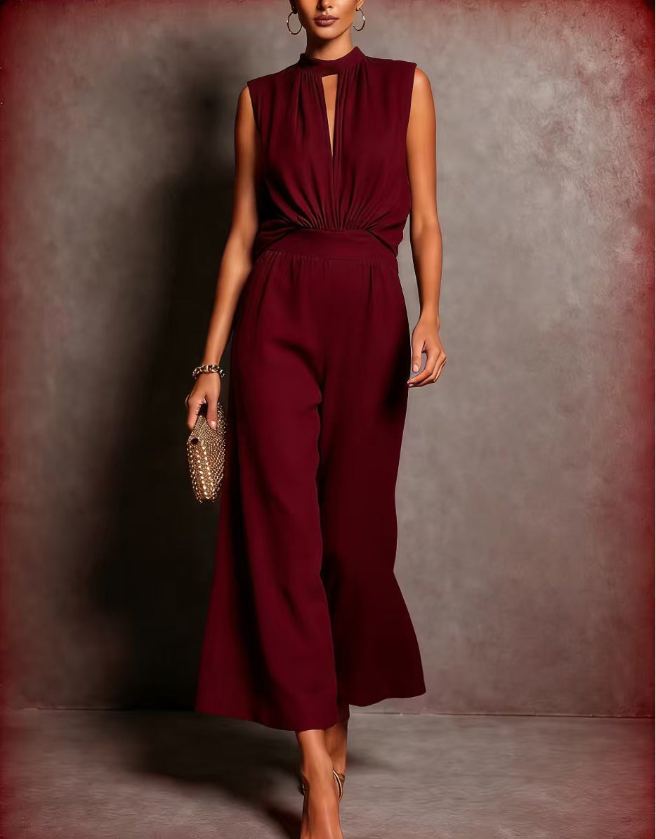 New Womens Elegant Sleeveless Two-piece Set Viral Finds Hub