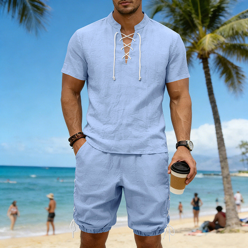 Summer Hip-Hop High-Street Men's Short-Sleeve Viral Finds Hub