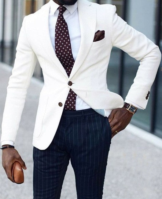 Business-Casual Printed Blazer With Double Buttons Viral Finds Hub