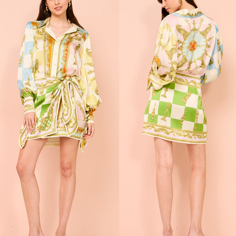 Women's Printed Holiday Fashion Casual Dress Viral Finds Hub