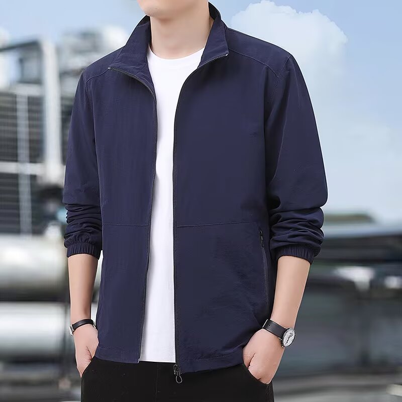 Men's Casual All-Match Loose Stand-Up Collar Jacket Viral Finds Hub