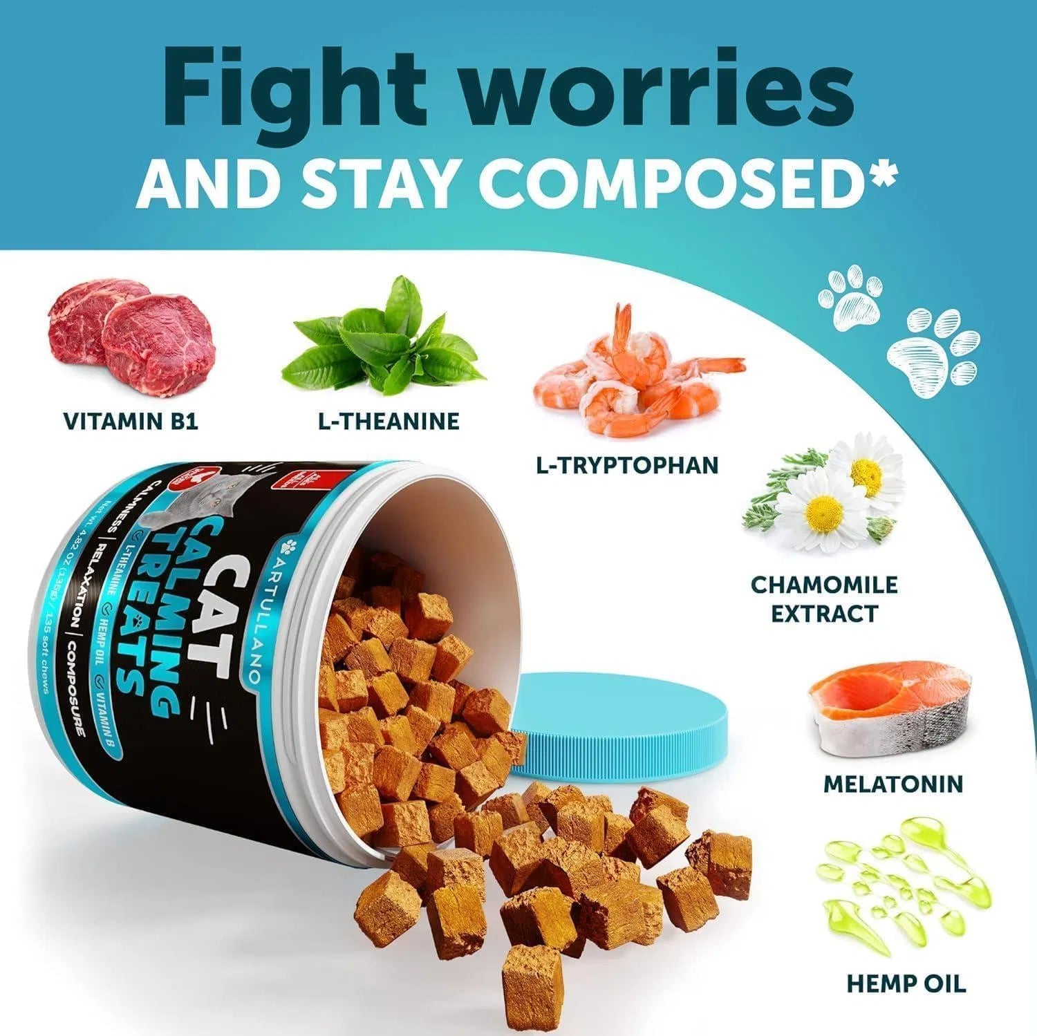 Do Not Sell On Amazon Hemp Cat Calming Treats For Stress & Anxiety Relief Cat Kittens Melatonin Viral Finds Hub