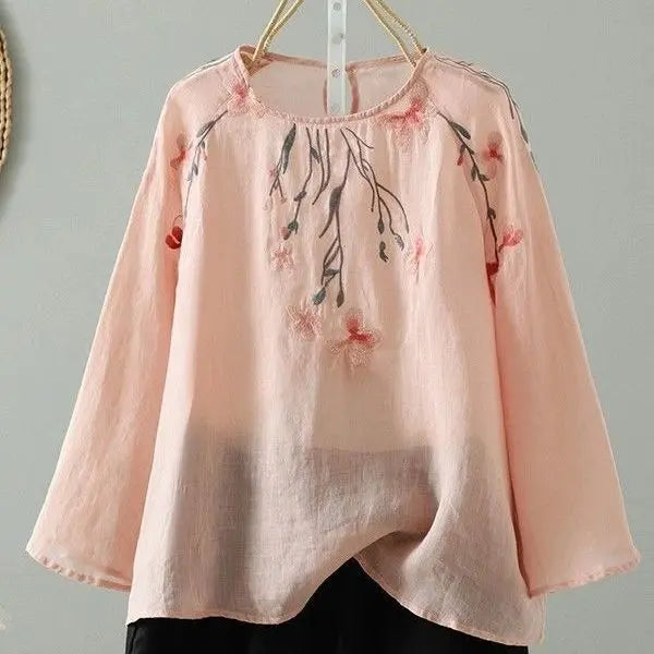 Embroidered Sun-Protective Long-Sleeve Shirt For Women Viral Finds Hub