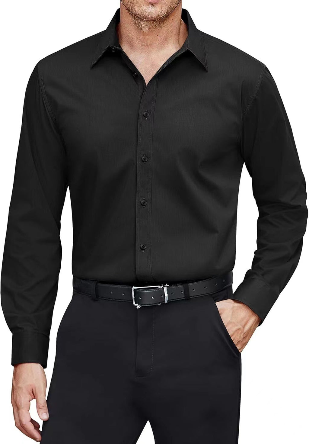 European And American Style Solid-color Men's Shirt Viral Finds Hub