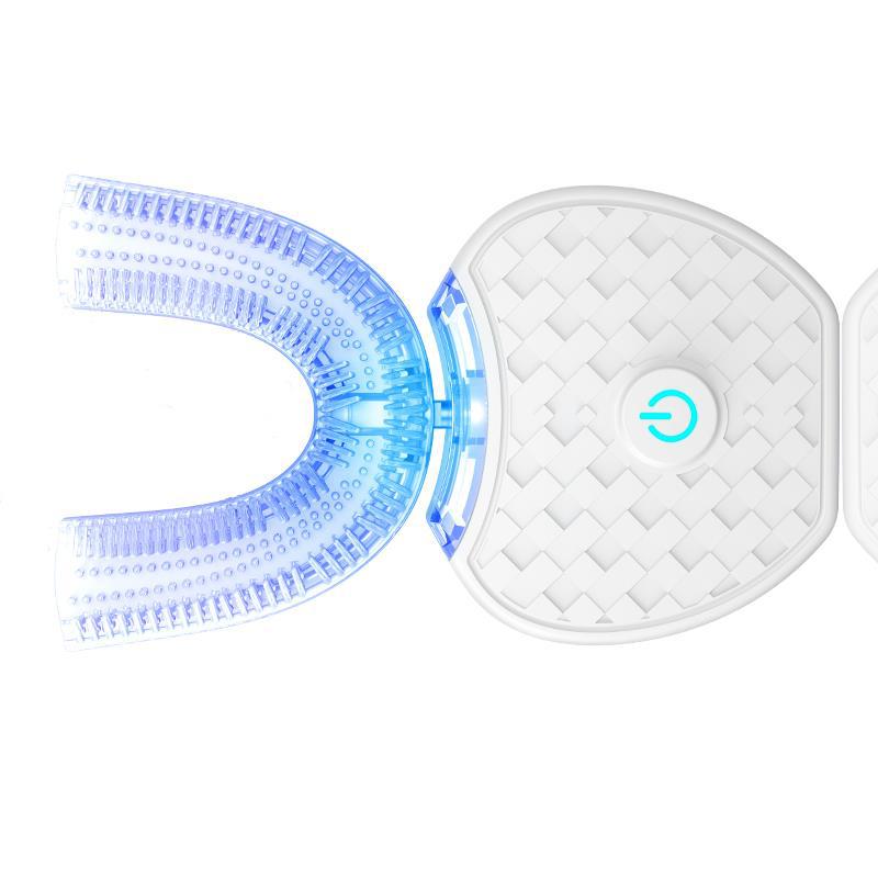 360 Degrees Intelligent Automatic Electric  Toothbrush Waterproof U Type Tooth Brush Whitening Blue Light USB Charging Viral Finds Hub