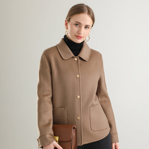 Autumn And Winter New Polo Collar Solid Color Coat For Women Viral Finds Hub