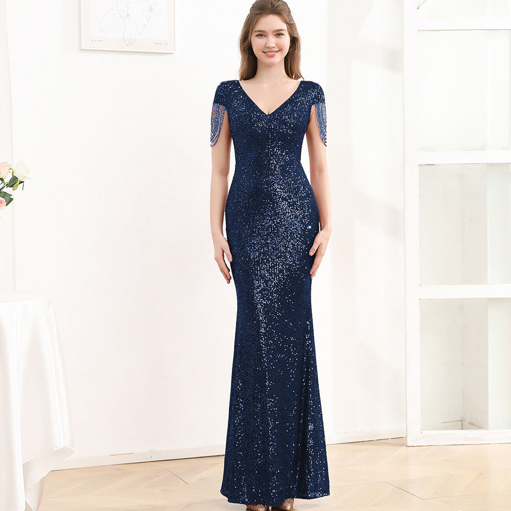 Sequined Slim Fit Slimming Long Dress Women Viral Finds Hub
