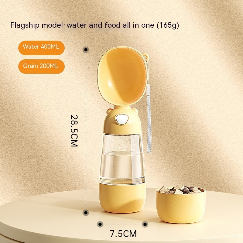 Portable Dog Water Bottle Food And Water Container For Pet Pets Feeder Bowl Outdoor Travel Drinking Bowls Water Dispenser Viral Finds Hub