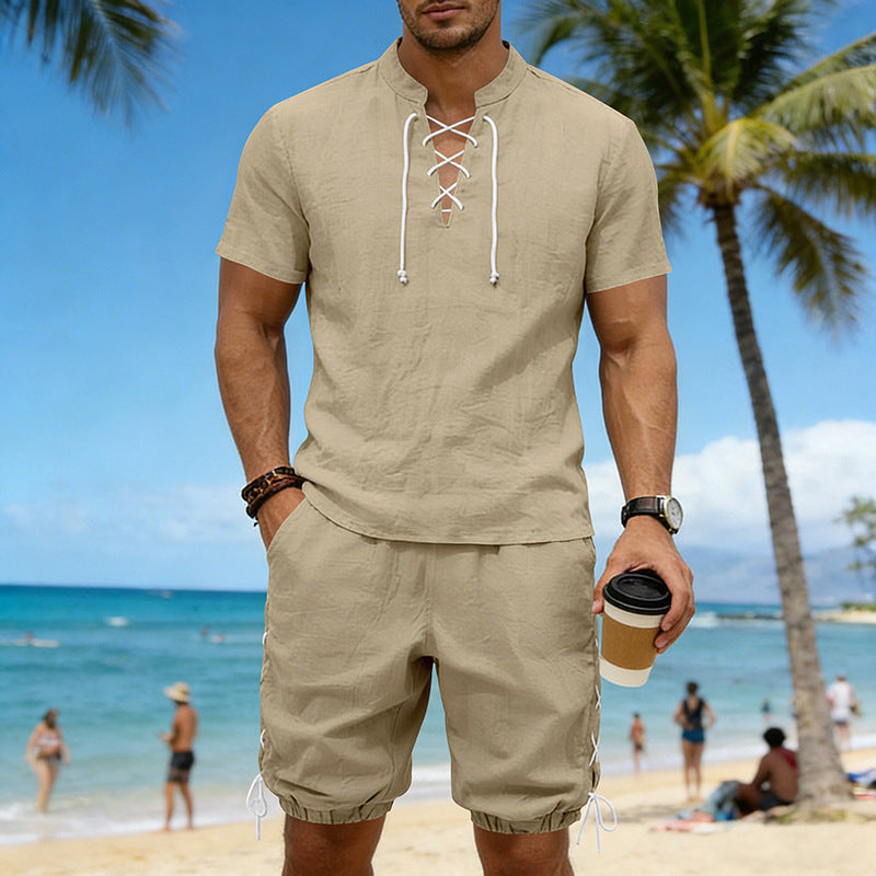 Summer Hip-Hop High-Street Men's Short-Sleeve Viral Finds Hub