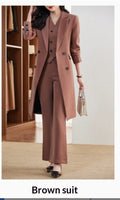 Elegant Autumn Winter Professional-Look Suit Three-Piece Set For Women Viral Finds Hub