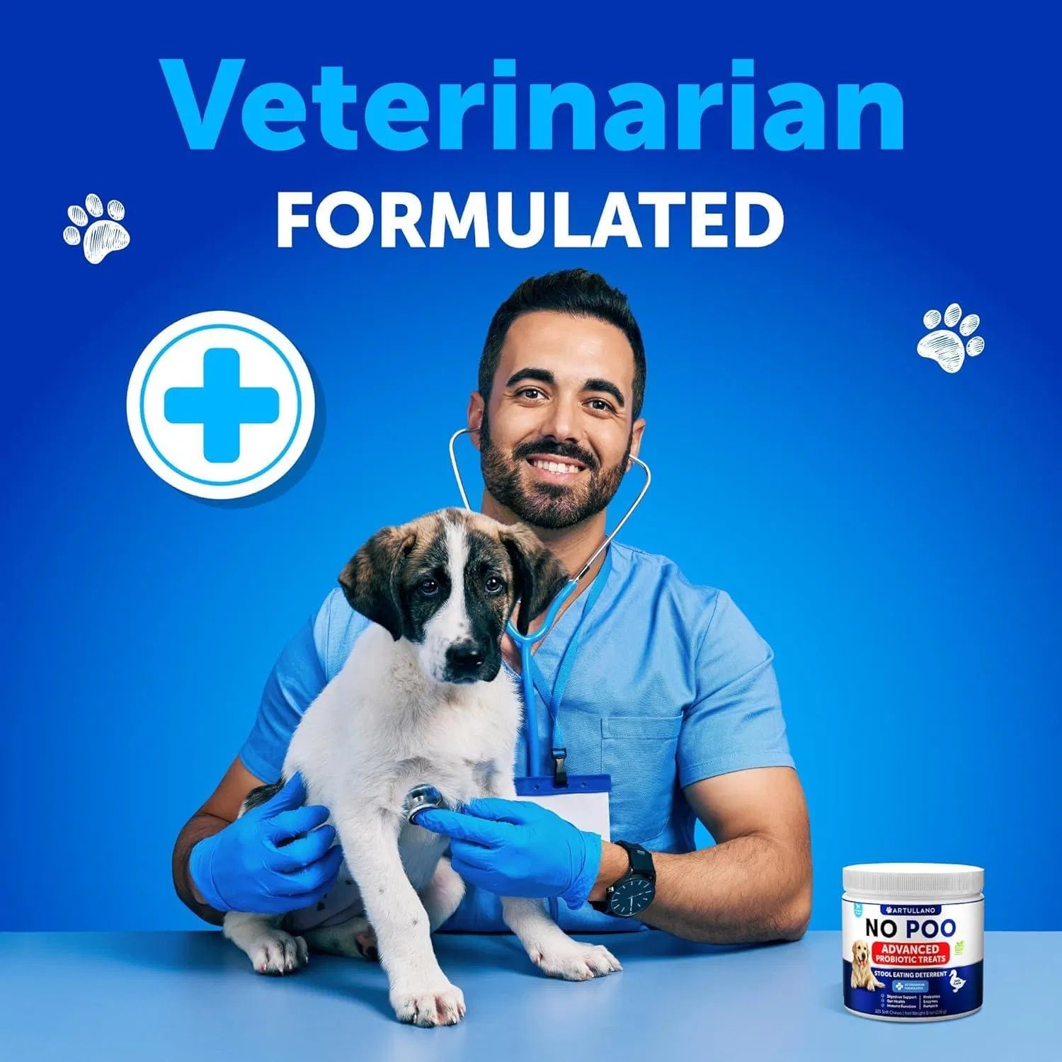 No Poo Chews For Dogs Puppy Coprophagia Stool Eating Deterrent Prevent Dog From Eating Poop Stop Eating Poop Treats With Probiotics & Enzymes Immune Digestive Gut Health Support Supplement Viral Finds Hub