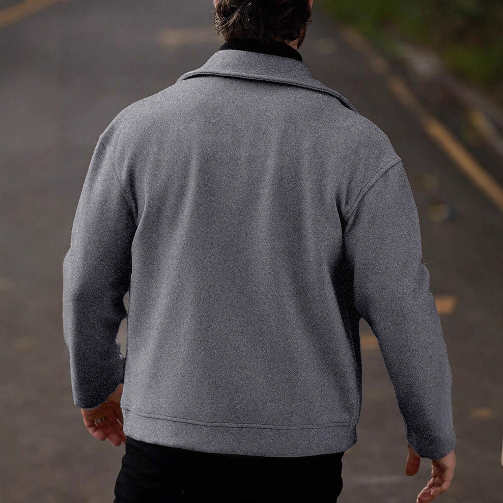 Men's Wool Coat Loose Casual Jacket Viral Finds Hub