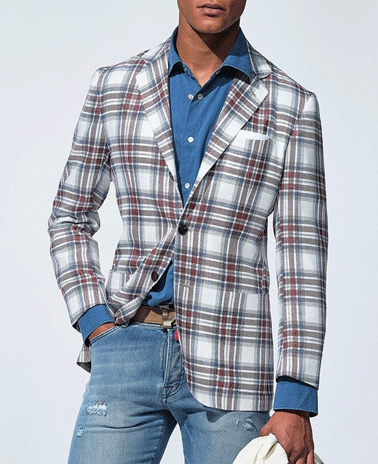 Business-Casual Printed Blazer With Double Buttons Viral Finds Hub