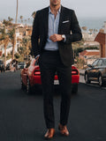Mens Solid-Colored Suit Formal Gentlemans Suit Set Viral Finds Hub