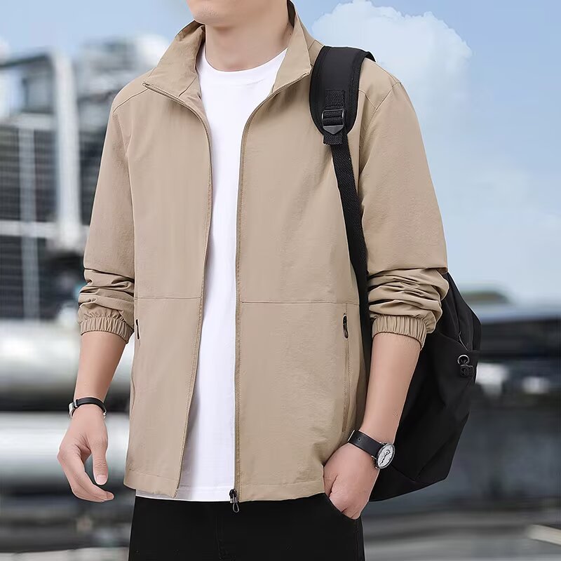 Men's Casual All-Match Loose Stand-Up Collar Jacket Viral Finds Hub
