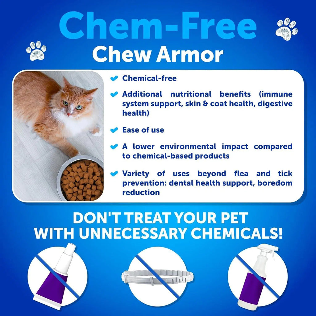 Flea Treatment For Cats Natural Flea And Tick Prevention Supplement For Cats Kittens Chewable Daily Oral Pills With Vitamins 135 Soft Chews Skin & Coat Dental Treats Digestion CANNOT Be Sold On Amazon Viral Finds Hub