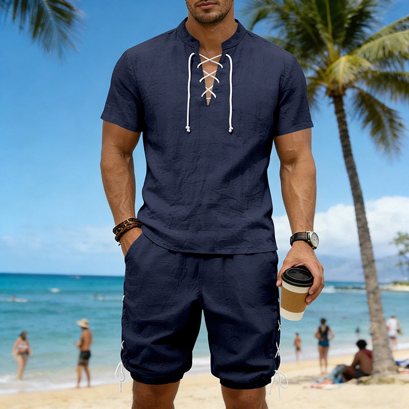 Summer Hip-Hop High-Street Men's Short-Sleeve Viral Finds Hub