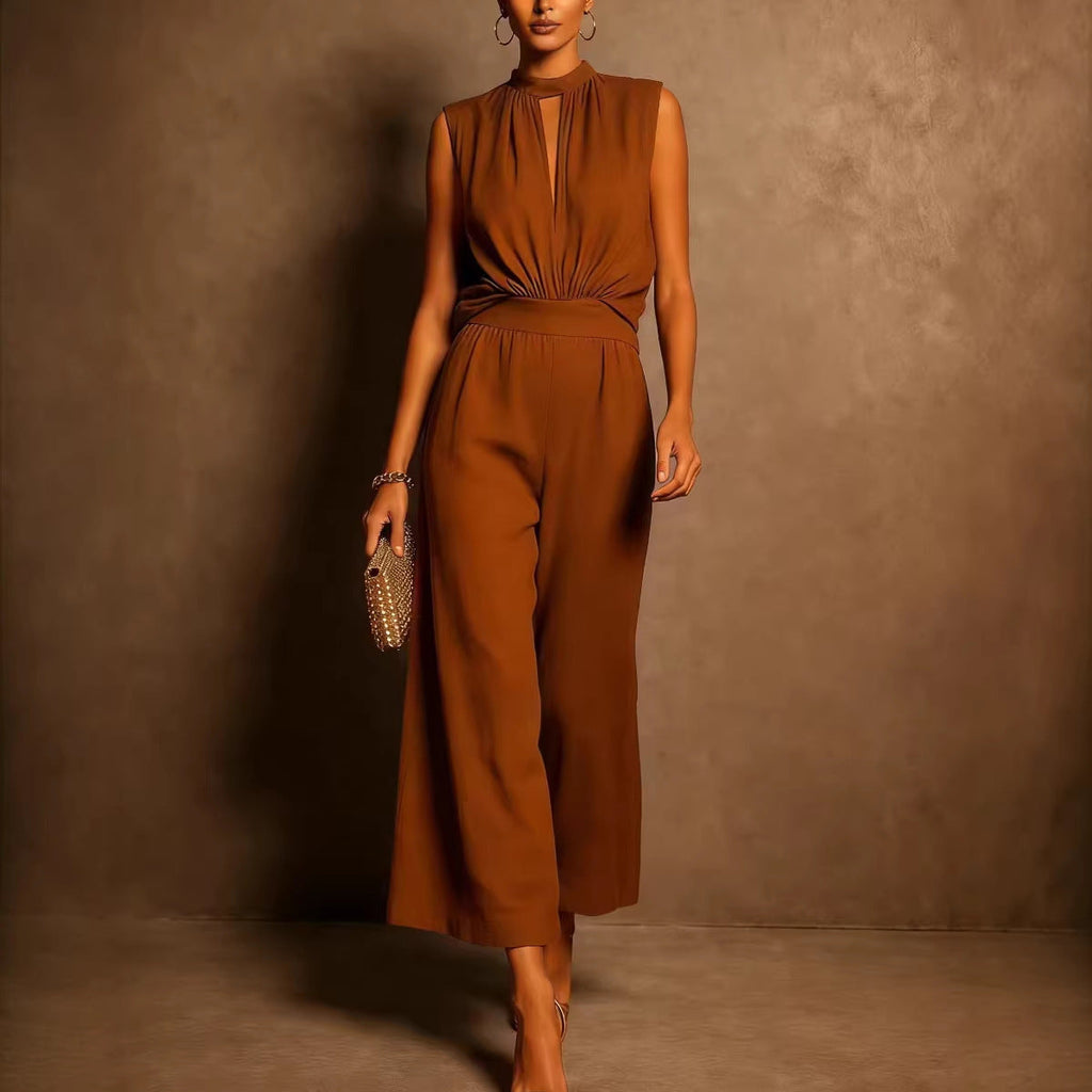 New Womens Elegant Sleeveless Two-piece Set Viral Finds Hub