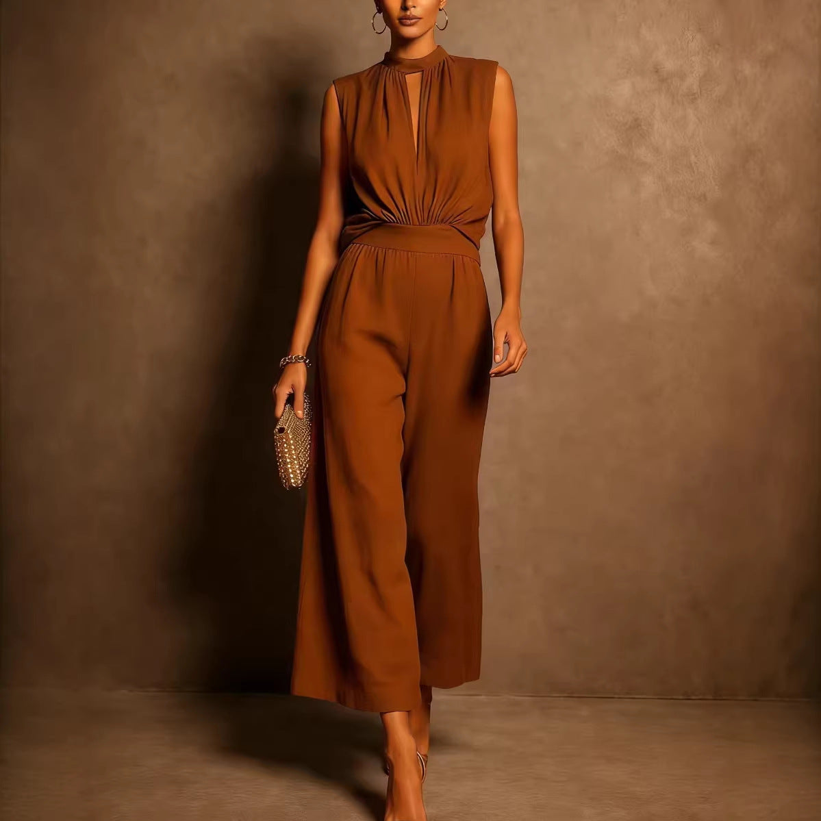 New Womens Elegant Sleeveless Two-piece Set Viral Finds Hub