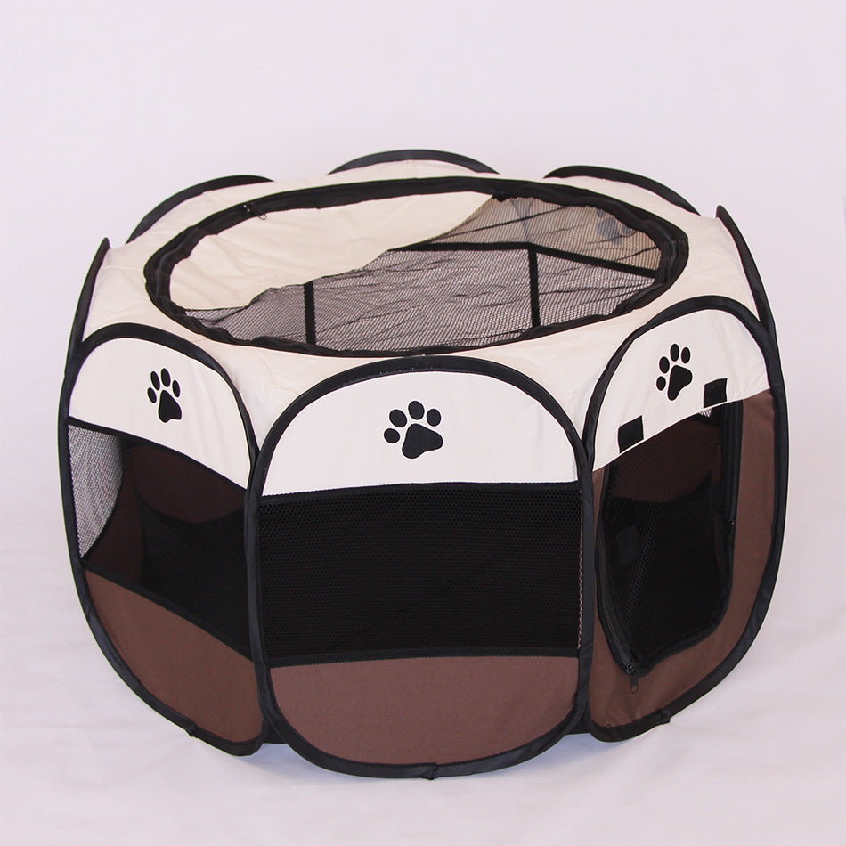 Folding Octagonal Pet Fence Oxford Cloth Cat And Dog Kennel Viral Finds Hub
