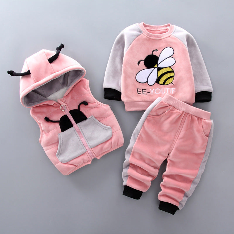 Fleece Thickening Boy Baby Suit Baby Boy Sweater Tide Viral Finds Hub