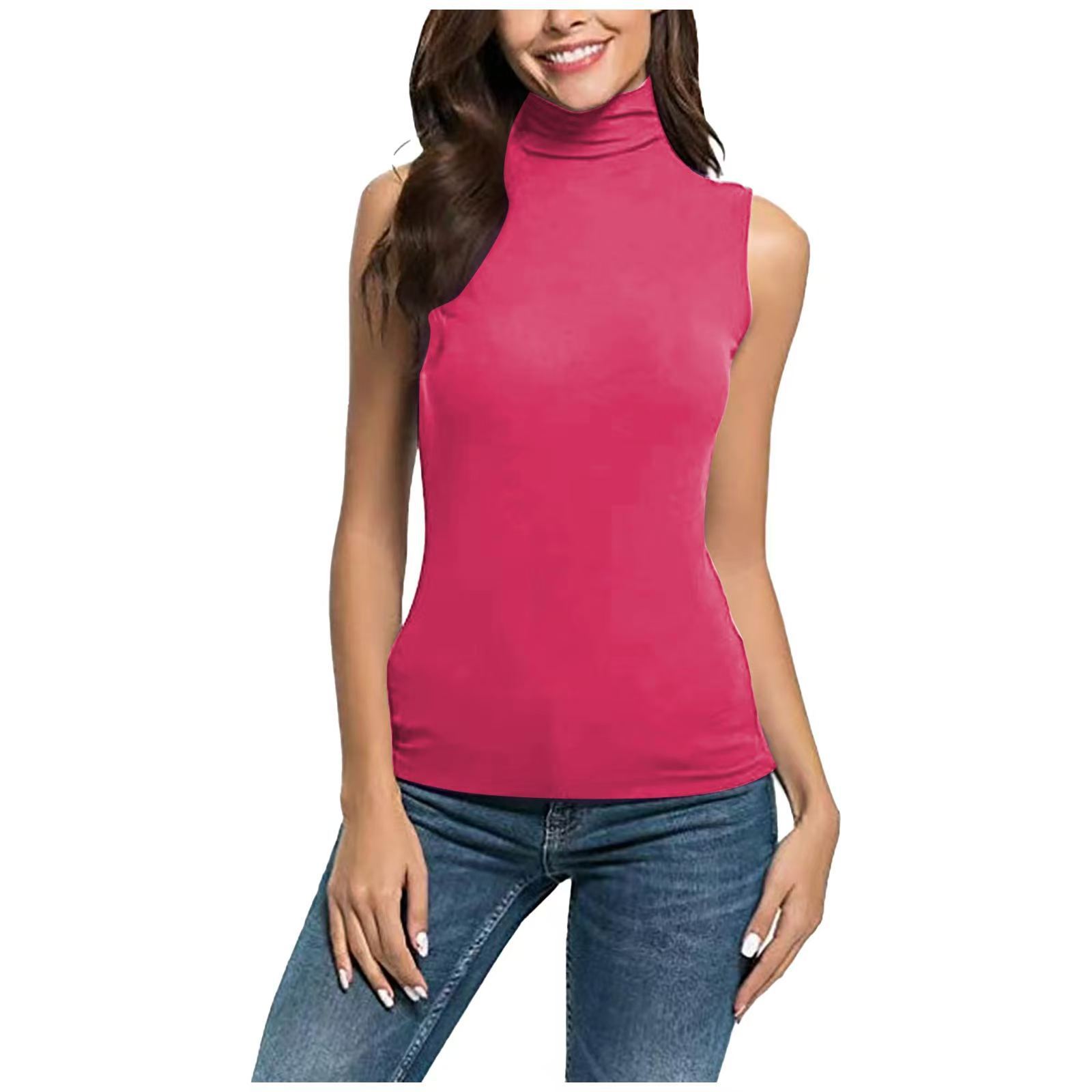 High-neck Slim-fit Sleeveless Casual Vest Viral Finds Hub