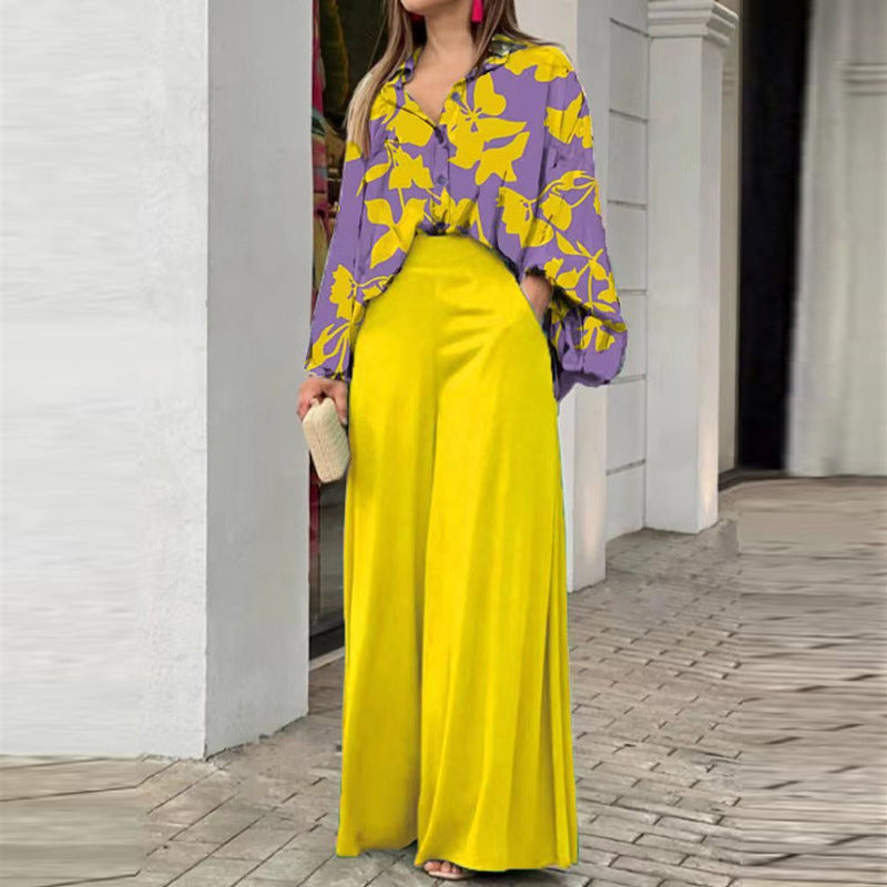 Fashionable Printed Wide-leg Pants Viral Finds Hub