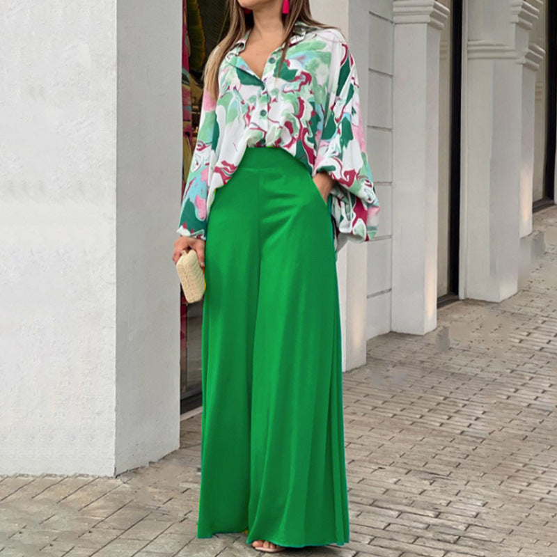 Fashionable Printed Wide-leg Pants Viral Finds Hub