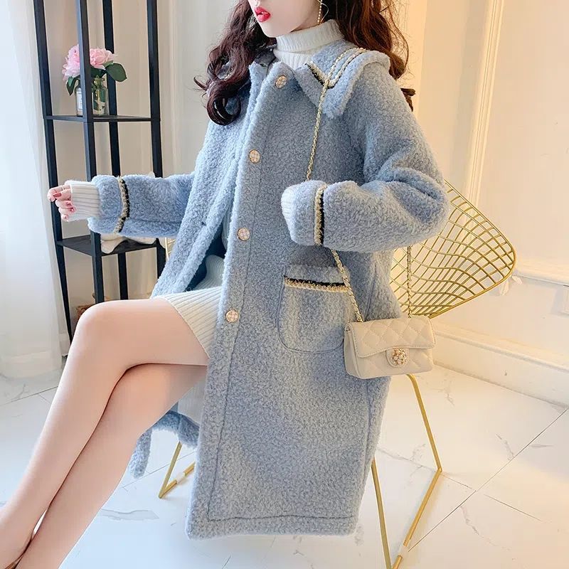 Mid-length Versatile Lamb Wool Women's Coat For Petite Viral Finds Hub