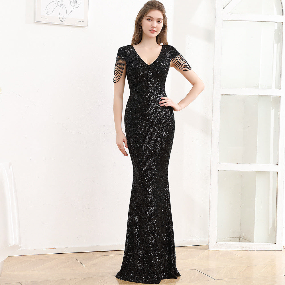 Sequined Slim Fit Slimming Long Dress Women Viral Finds Hub