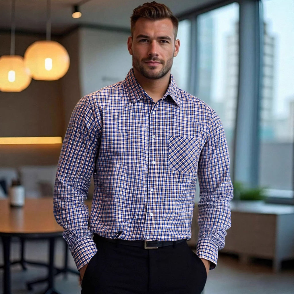 Men's Business-Casual Multi-Color Lapel Shirt Viral Finds Hub