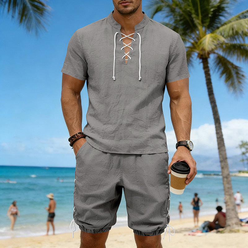 Summer Hip-Hop High-Street Men's Short-Sleeve Viral Finds Hub