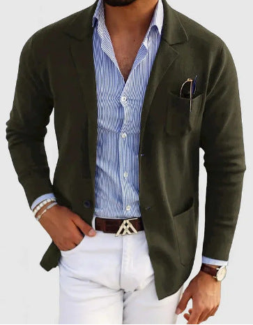 Business-Casual Printed Blazer With Double Buttons Viral Finds Hub