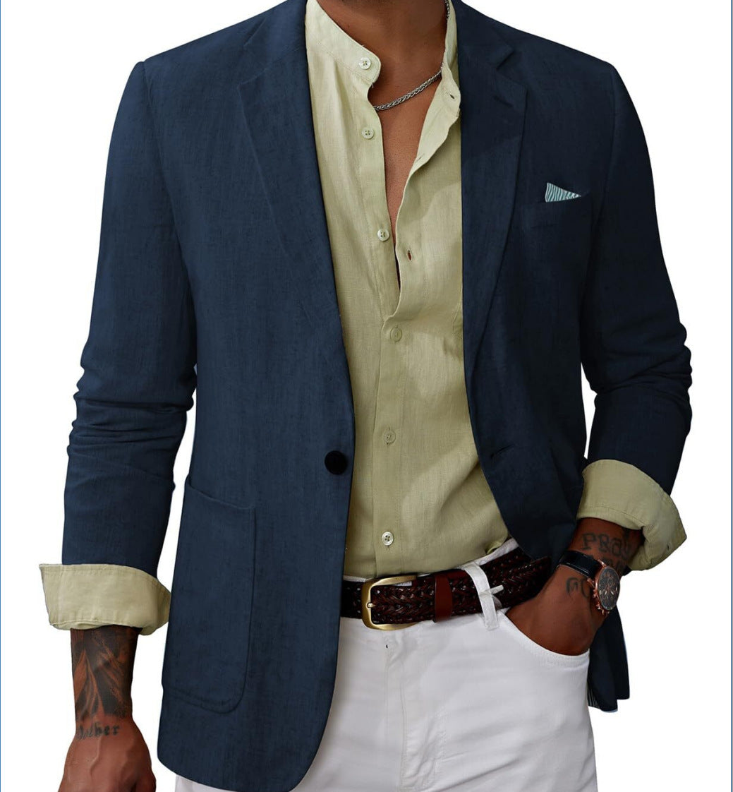 Business-Casual Printed Blazer With Double Buttons Viral Finds Hub