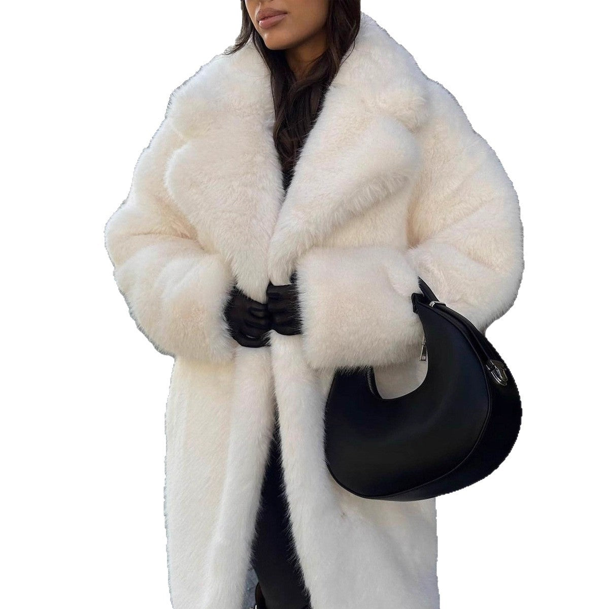 Women's Mid-length Fashion Artificial Wool Coat Viral Finds Hub