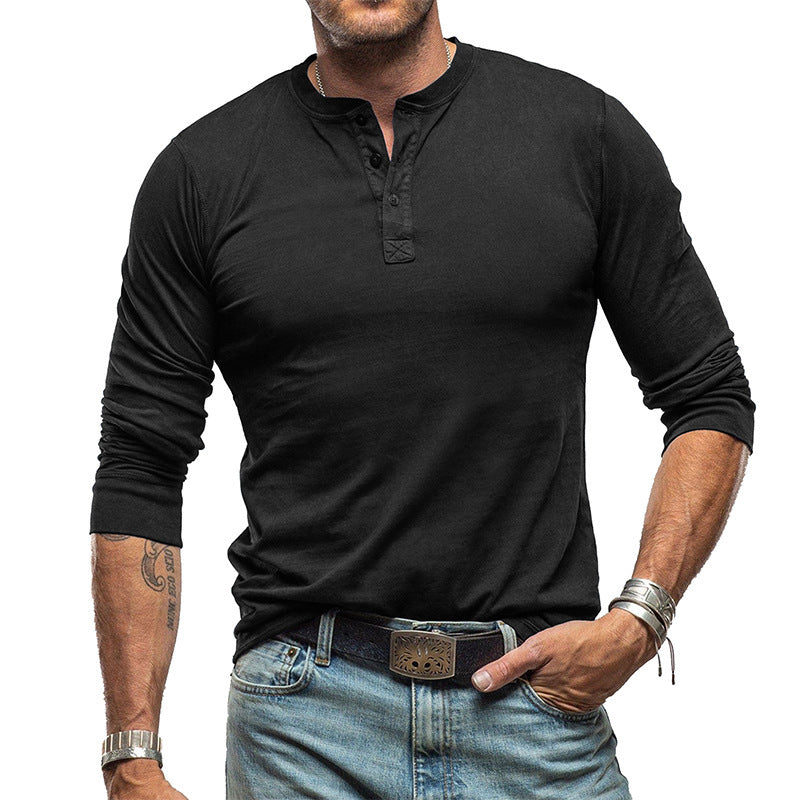 Men's Fashionable Pure Cotton Crewneck Long-Sleeve Viral Finds Hub